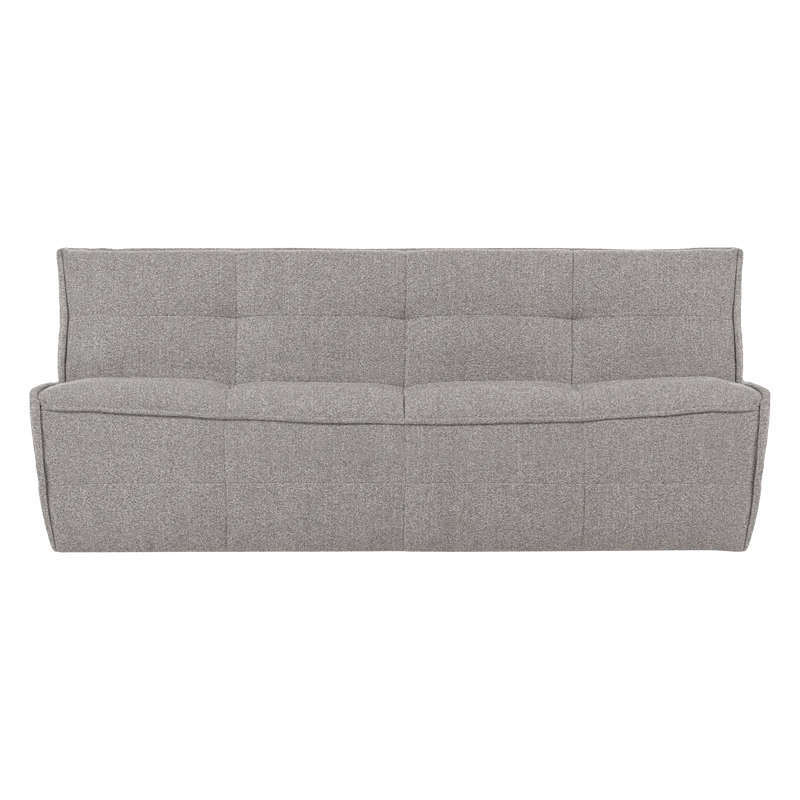Cluster 3-Sitzer Sofa Bouclé Warmes Grau