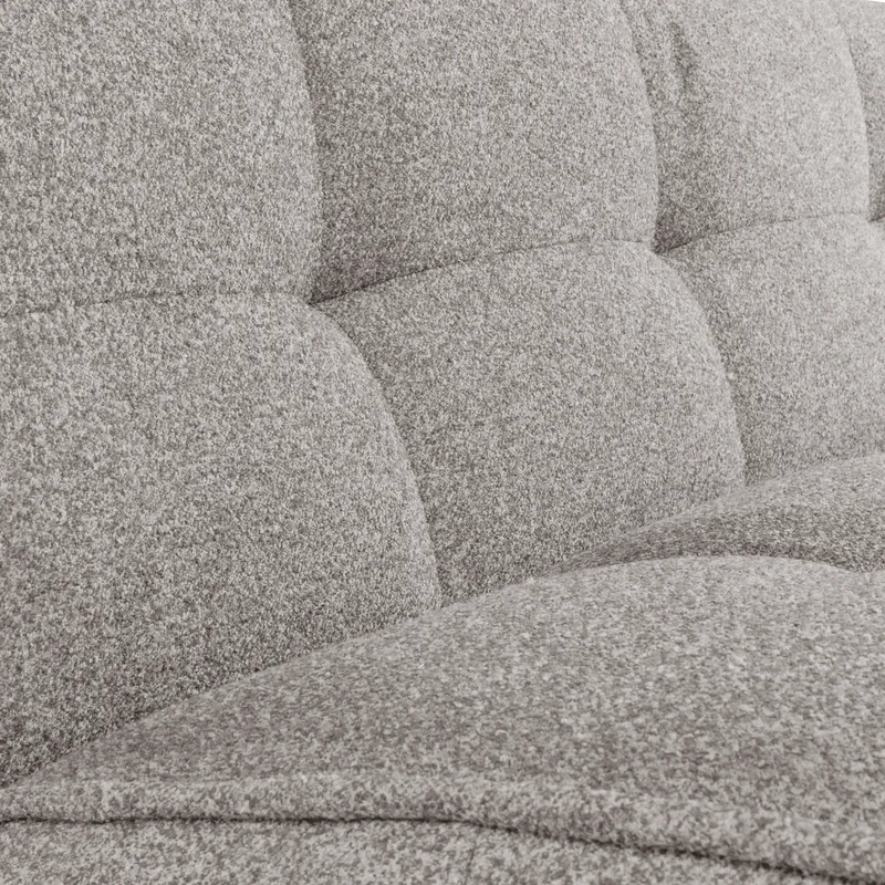 Cluster 3-Sitzer Sofa Bouclé Warmes Grau