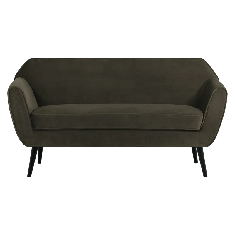 Rocco sofa 150 cm samt warmes grun