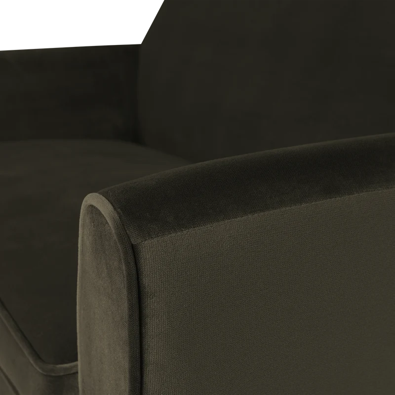 Rocco sofa 150 cm samt warmes grun