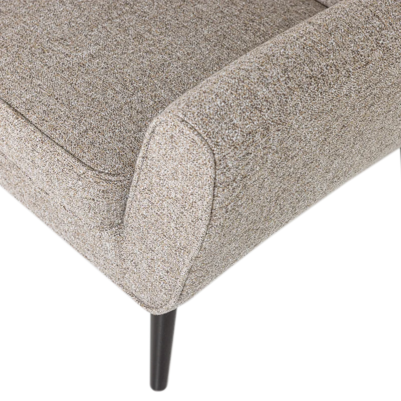 Rocco sofa 150 cm webstoff braun melange
