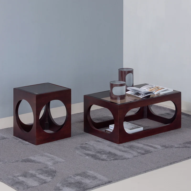 Trax couchtisch akazie holz braun