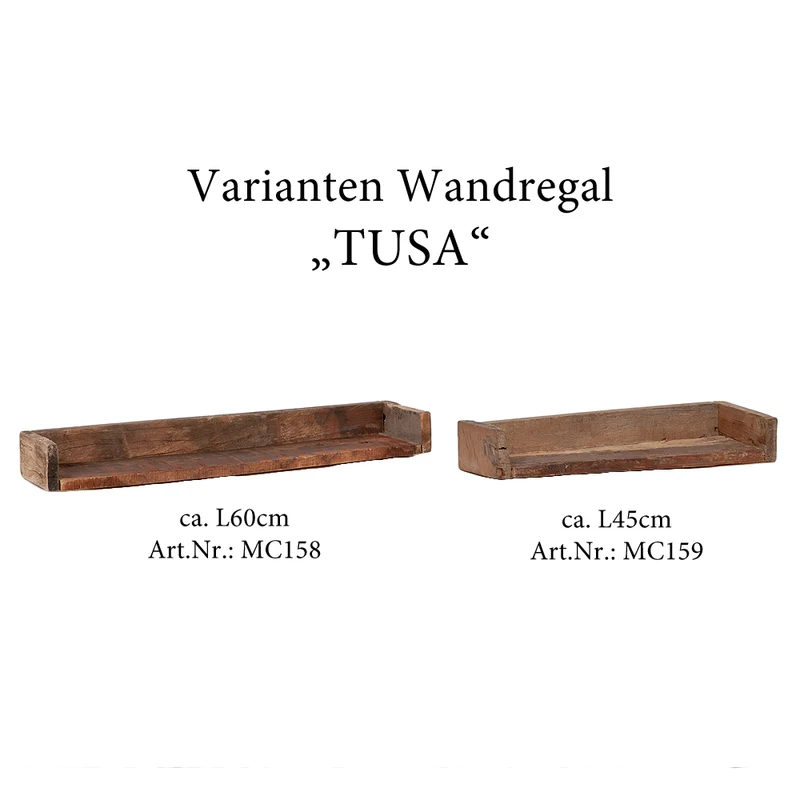 Altholz Wandregal TUSA ca. L60cm