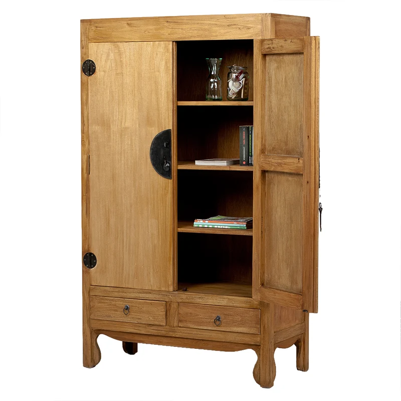 Hochzeitsschrank ASIA Antik Natural ca. H175cm Massivholz