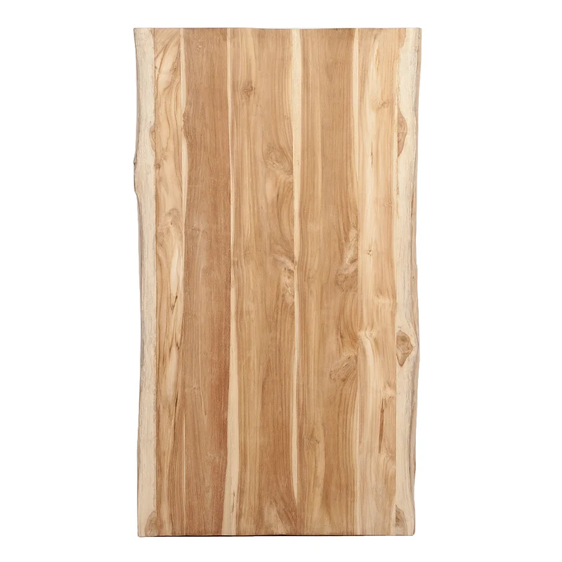 Teak Esstischplatte LIVE EDGE Baumkante - verschiedene Größen