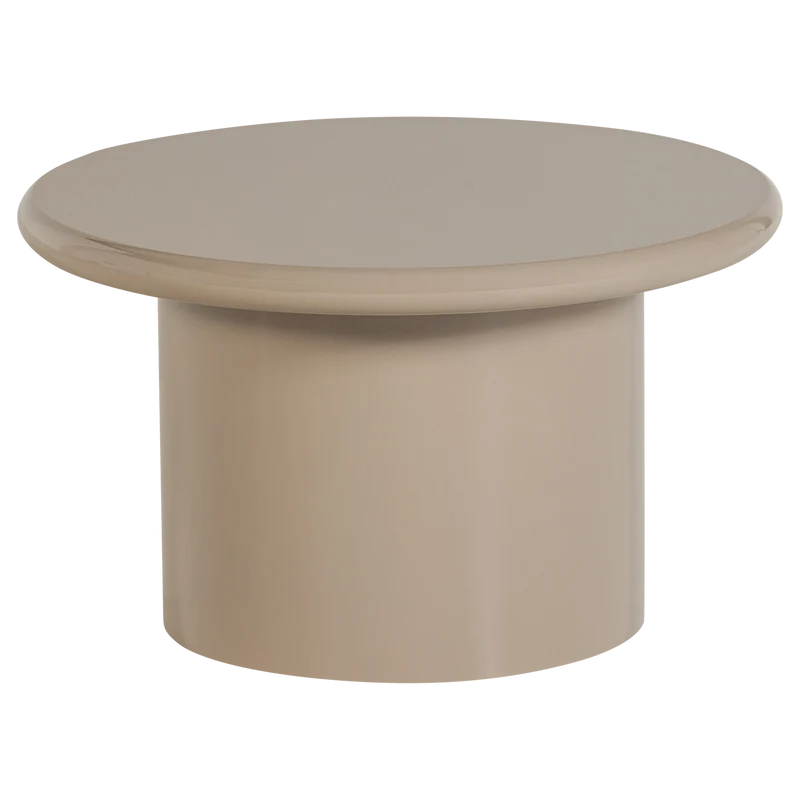 Mavon beistelltisch mdf hochglanz 35xø60 cm sand