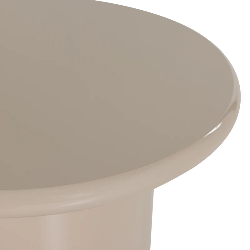 Mavon beistelltisch mdf hochglanz 35xø60 cm sand