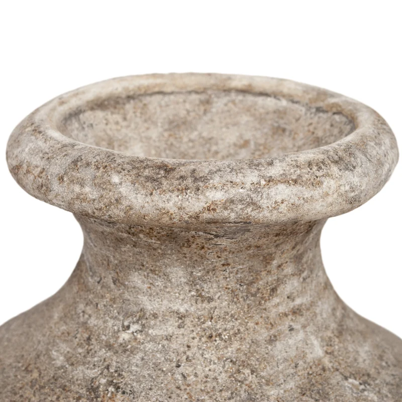 Deko-Vase OREOL Antik-Creme-Washed ca. H29cm