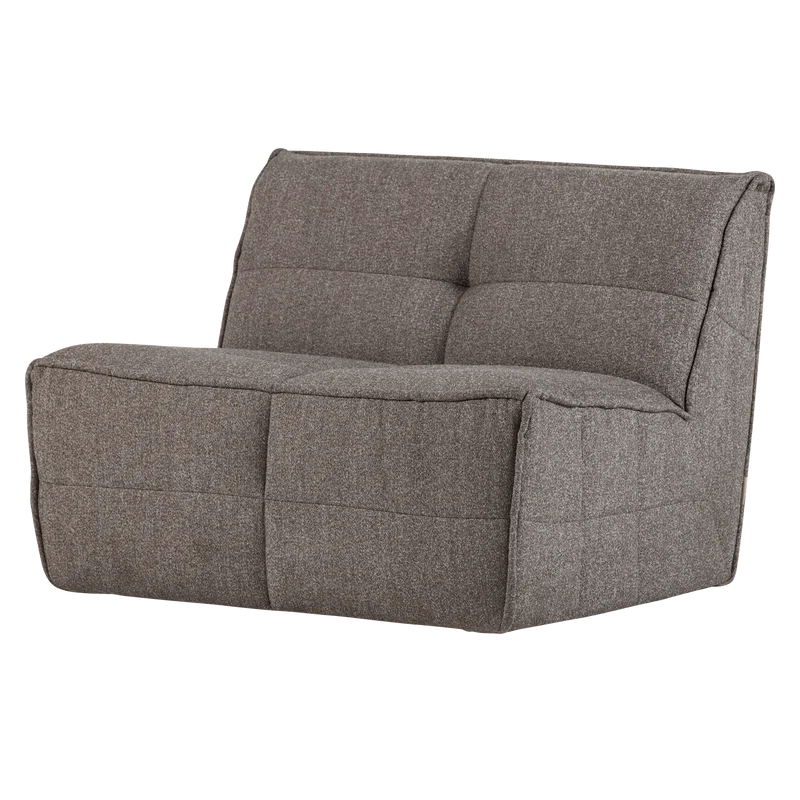 Cluster 1-sitzer element bouclé mittelbraun