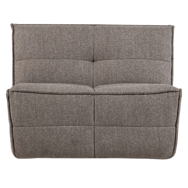 Cluster 1-sitzer element bouclé mittelbraun