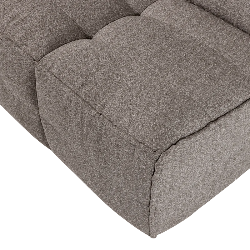 Cluster 1-sitzer element bouclé mittelbraun