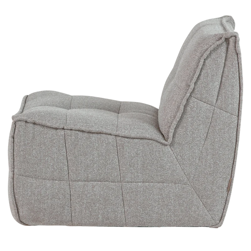 Cluster 1-sitzer element bouclé warmes grau