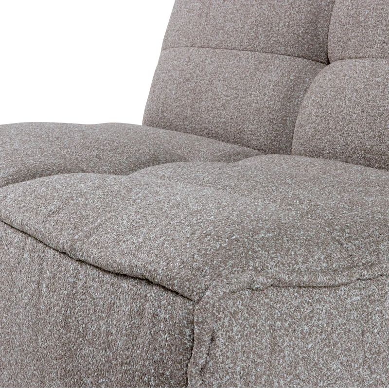 Cluster 1-sitzer element bouclé warmes grau