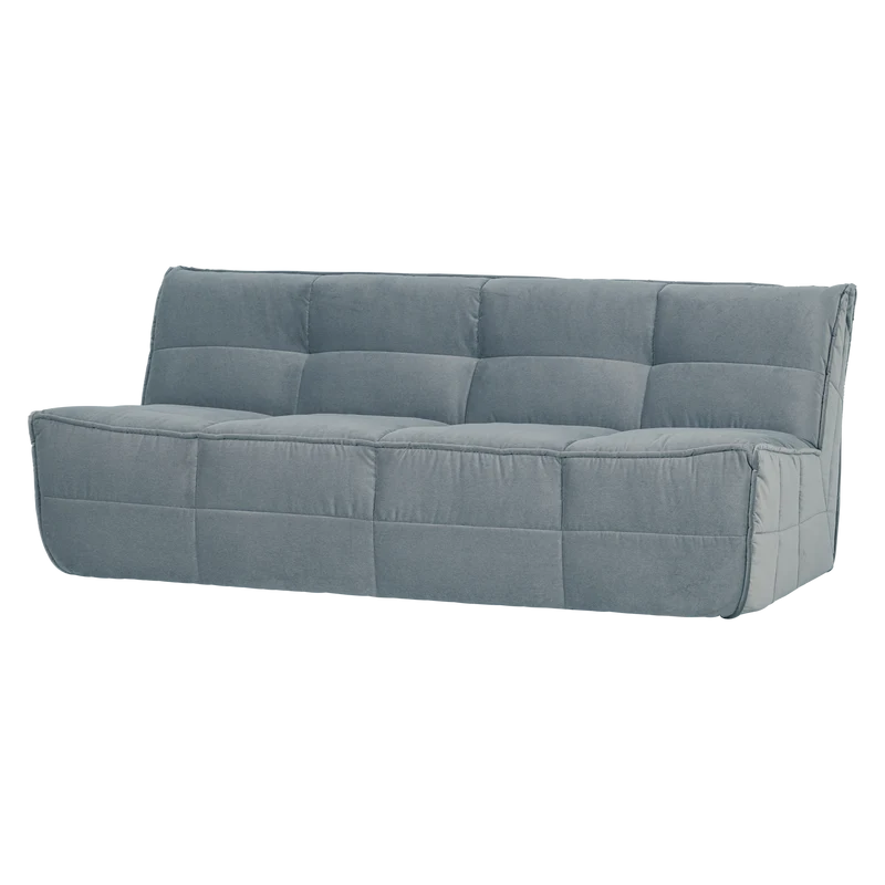 Cluster 3-sitzer sofa samt turquoise blau