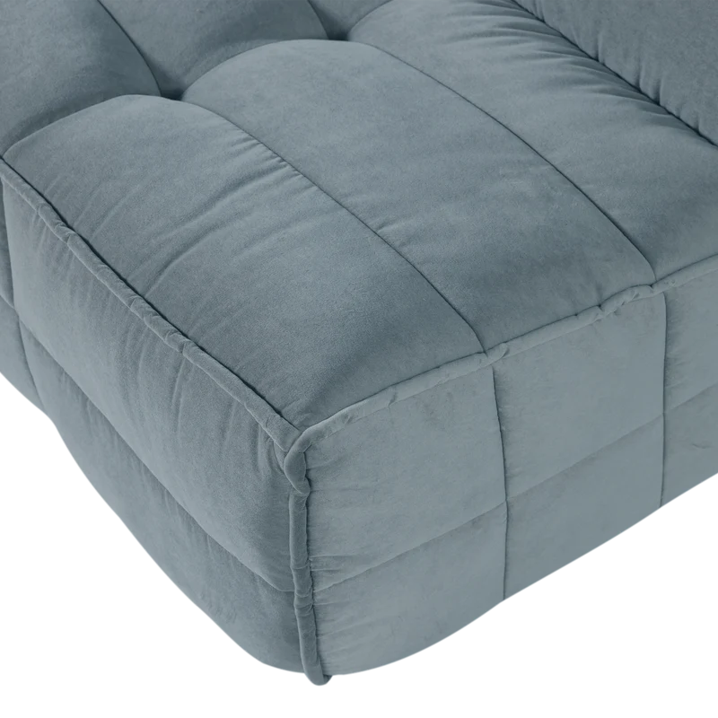 Cluster 3-sitzer sofa samt turquoise blau