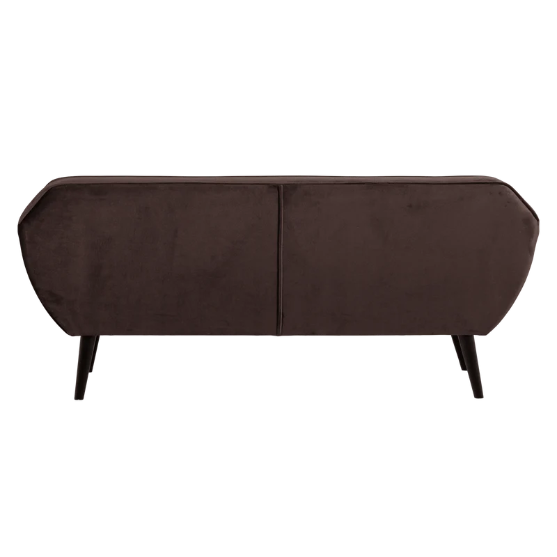 Rocco sofa 187 cm samt dunkelbraun