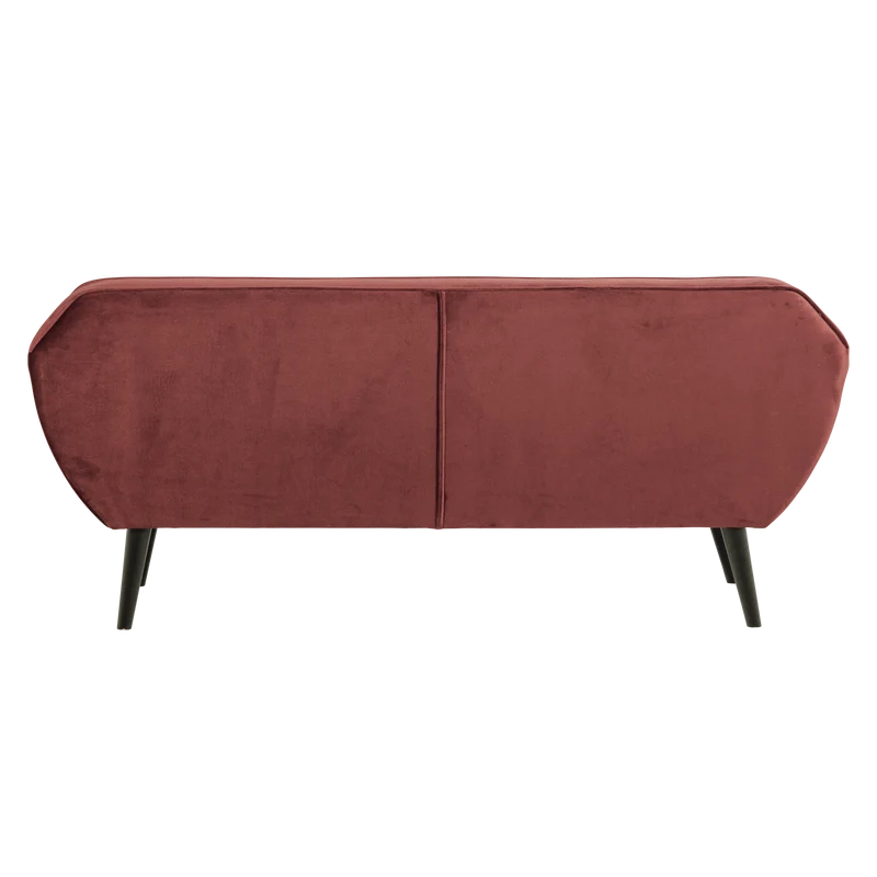 Rocco sofa 187 cm samt bordeauxrot