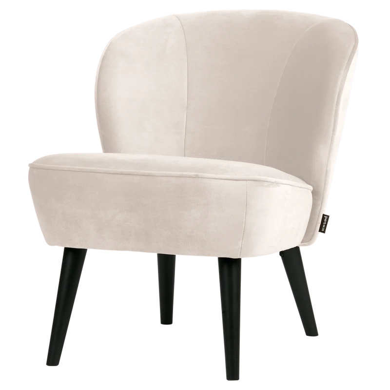 Sara sessel samt off white