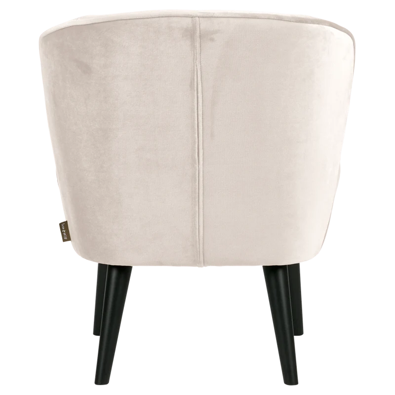 Sara sessel samt off white