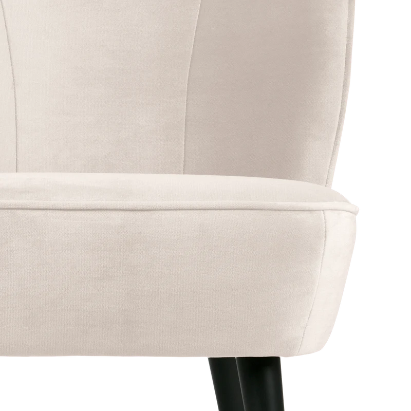 Sara sessel samt off white