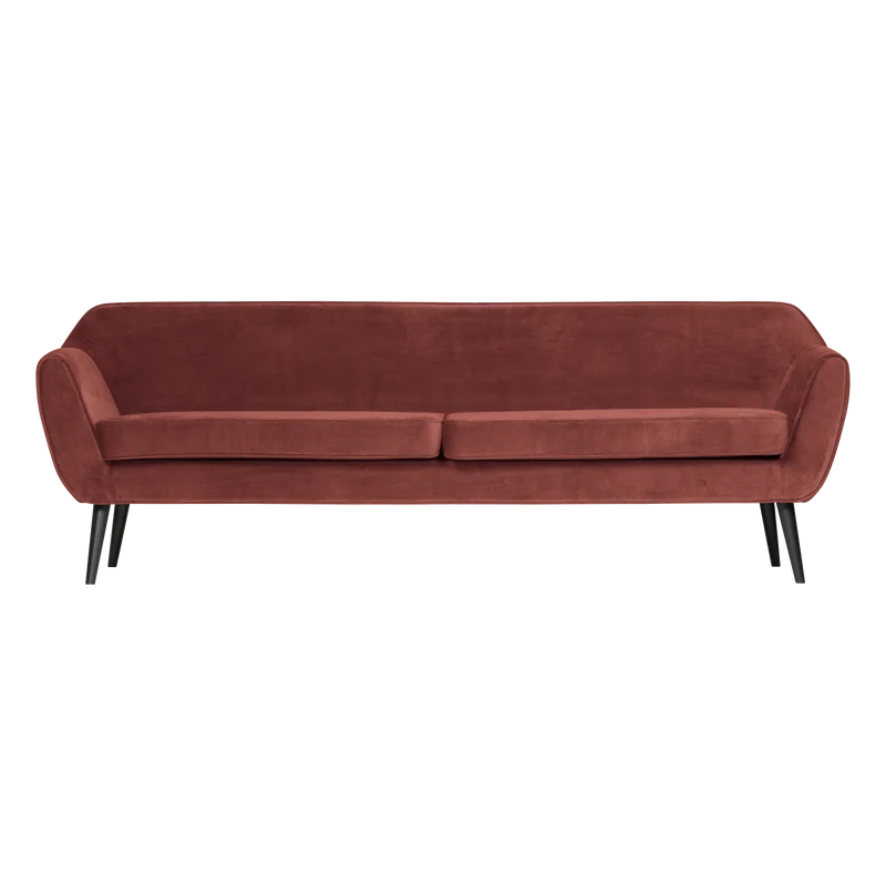 Rocco XL sofa 230 cm samt bordeauxrot