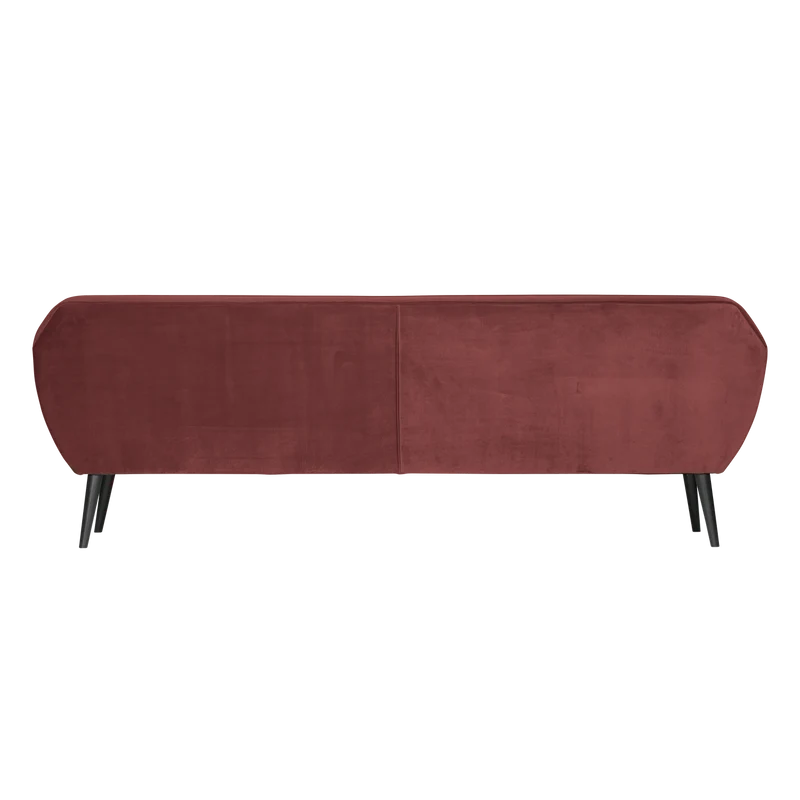 Rocco XL sofa 230 cm samt bordeauxrot