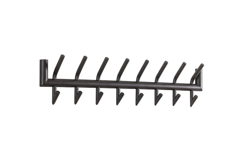 KAWOLA Garderobe FABIA Metall 8 Haken dunkelgrau