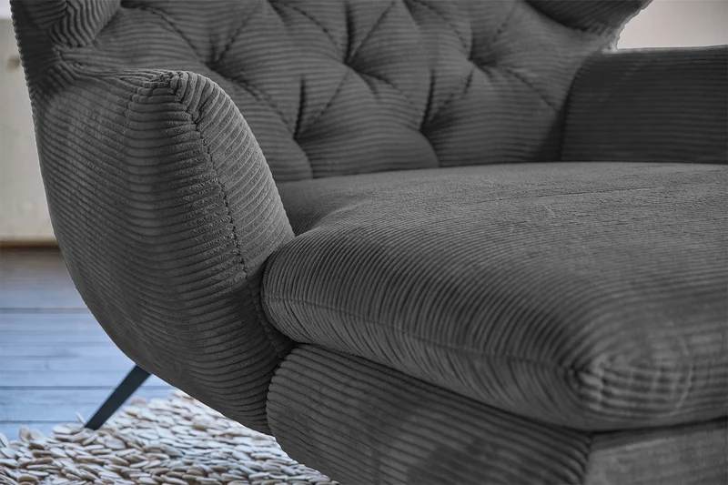 B-Ware KAWOLA CHARME Longseat Cord grau