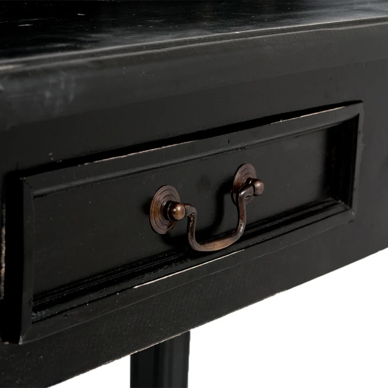 Sekretär ILENA Antik-Black ca. L100cm Mahagoni Massivholz
