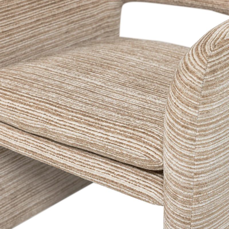 Lyric sessel streifen dessin natur