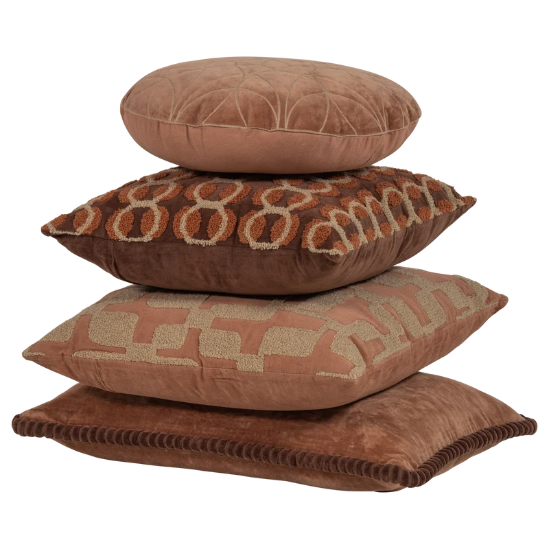 Luvo kissen velvet rosa/sand - 4er-Set
