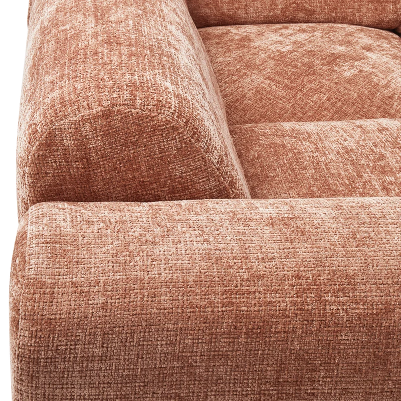 Cloud hoekbank links geweven chenille terra