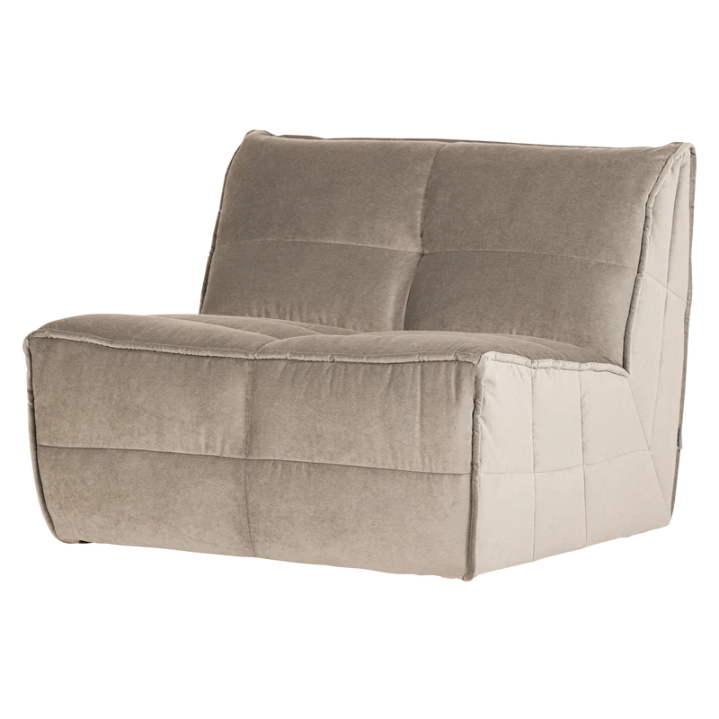 Cluster 1-sitzer element samt warmes taupe