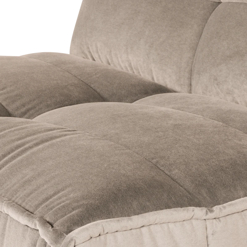 Cluster 1-sitzer element samt warmes taupe