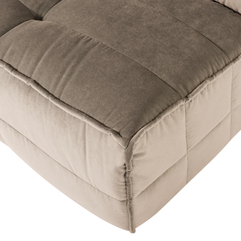 Cluster 1-sitzer element samt warmes taupe