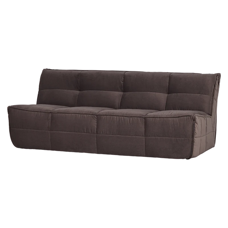 Cluster 3-sitzer sofa samt schokoladen braun