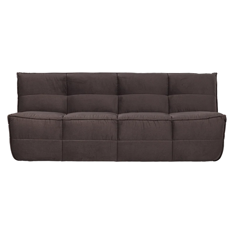Cluster 3-sitzer sofa samt schokoladen braun