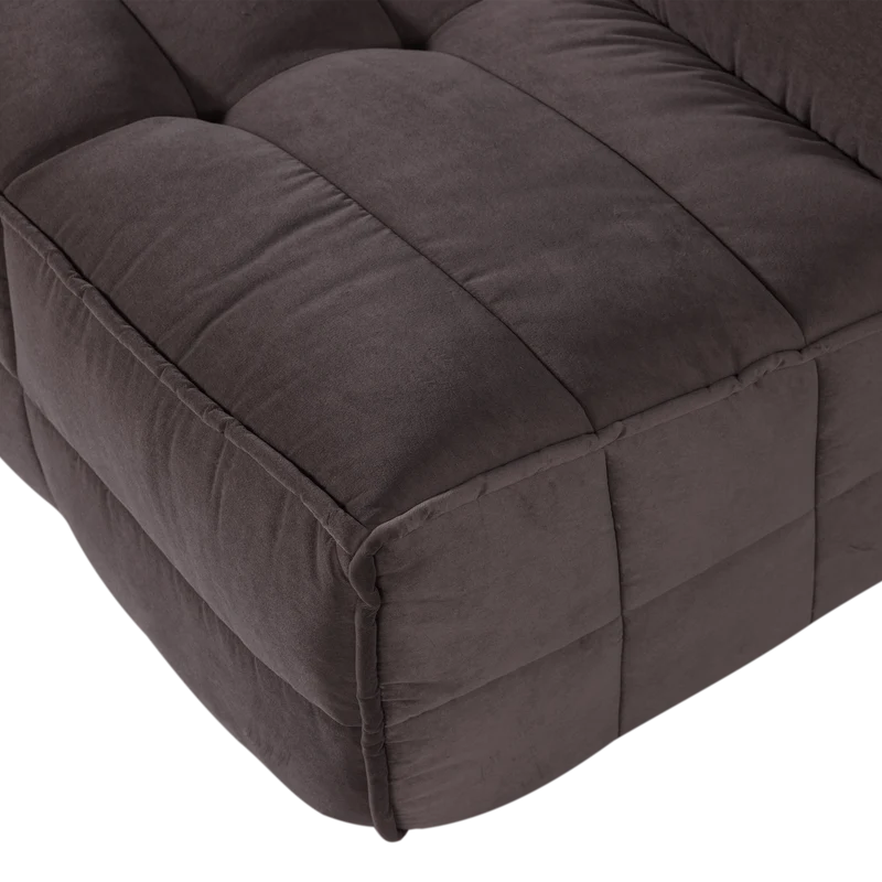 Cluster 3-sitzer sofa samt schokoladen braun