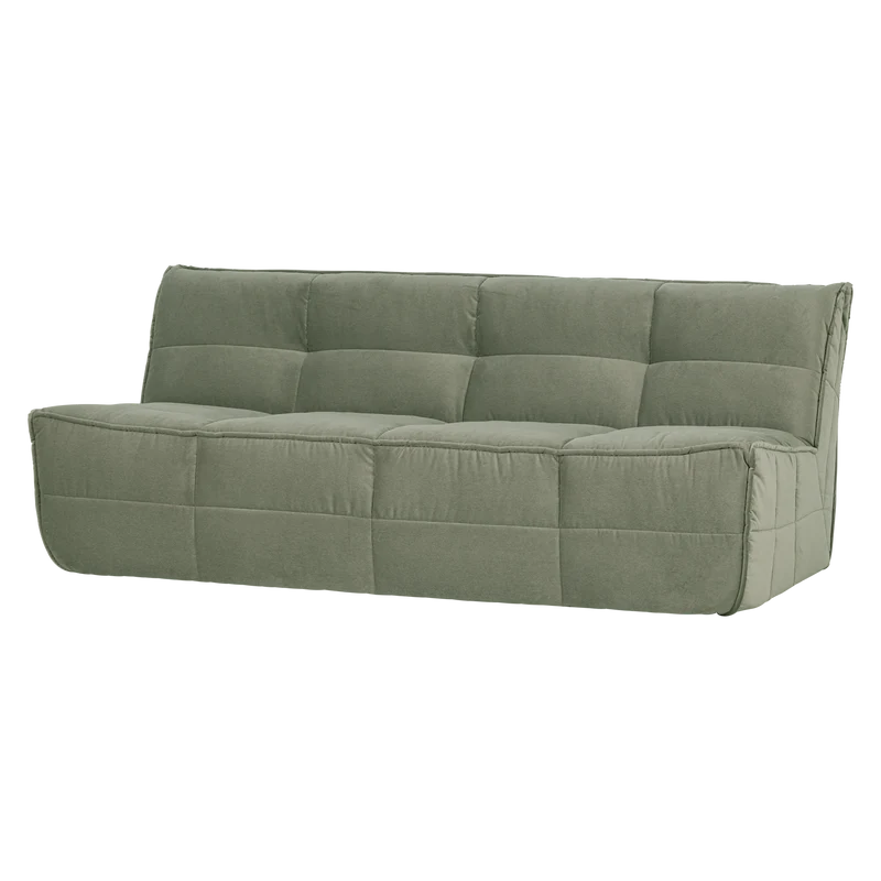 Cluster 3-sitzer-sofa samt pistazien grun