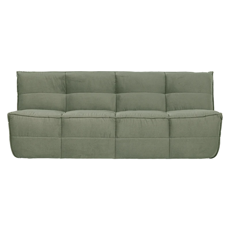 Cluster 3-sitzer-sofa samt pistazien grun