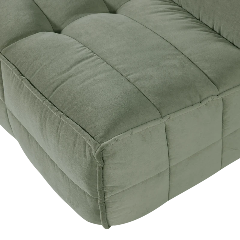 Cluster 3-sitzer-sofa samt pistazien grun