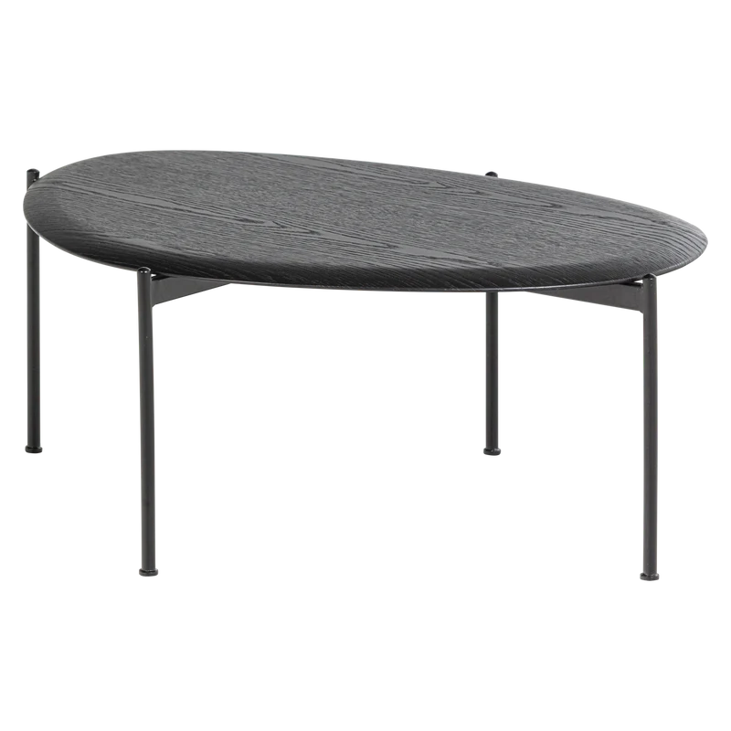 Kota couchtisch 36x92x68 cm mdf/furnier schwarz