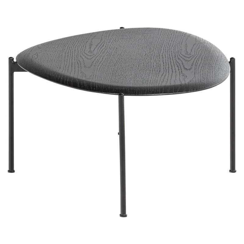 Kota couchtisch 36x92x68 cm mdf/furnier schwarz