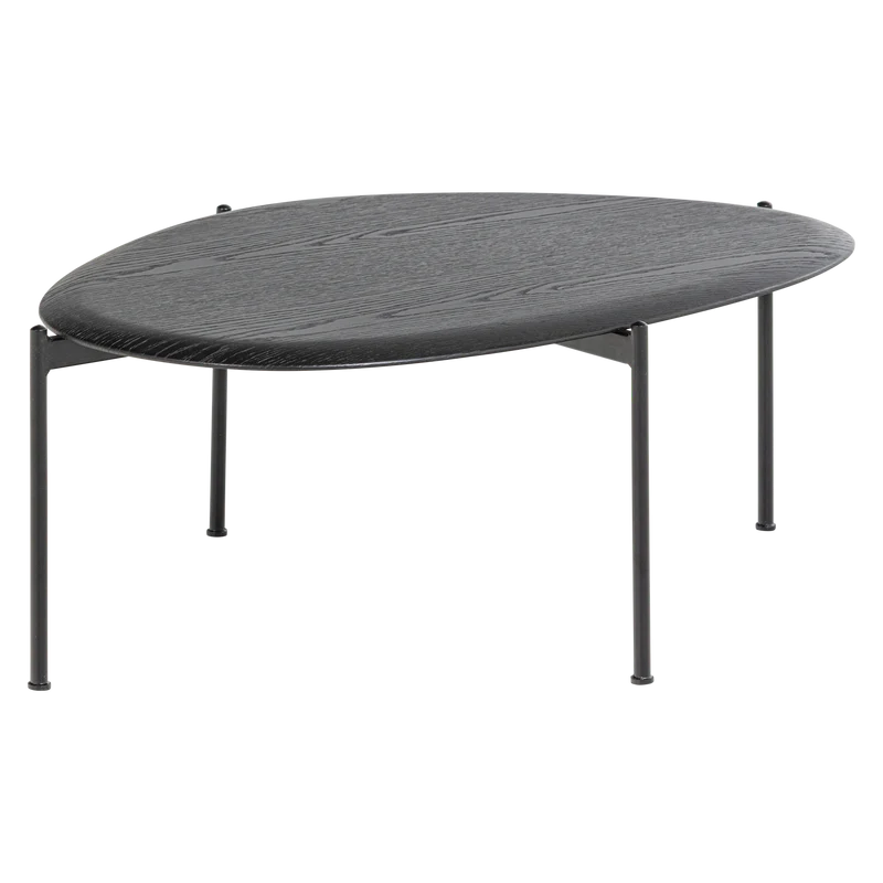 Kota couchtisch 36x92x68 cm mdf/furnier schwarz