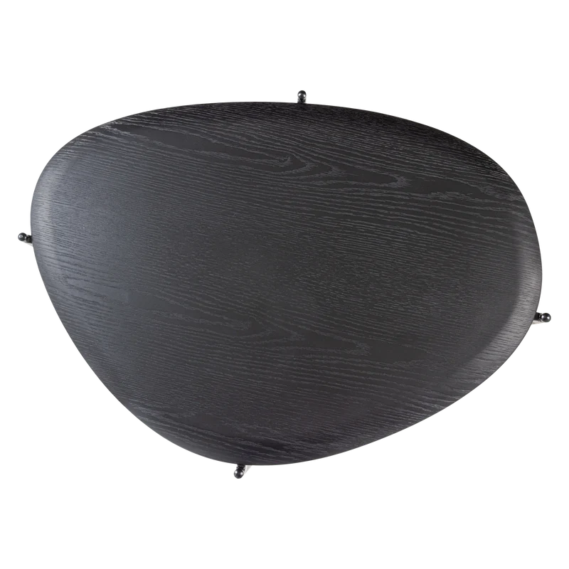 Kota couchtisch 36x92x68 cm mdf/furnier schwarz