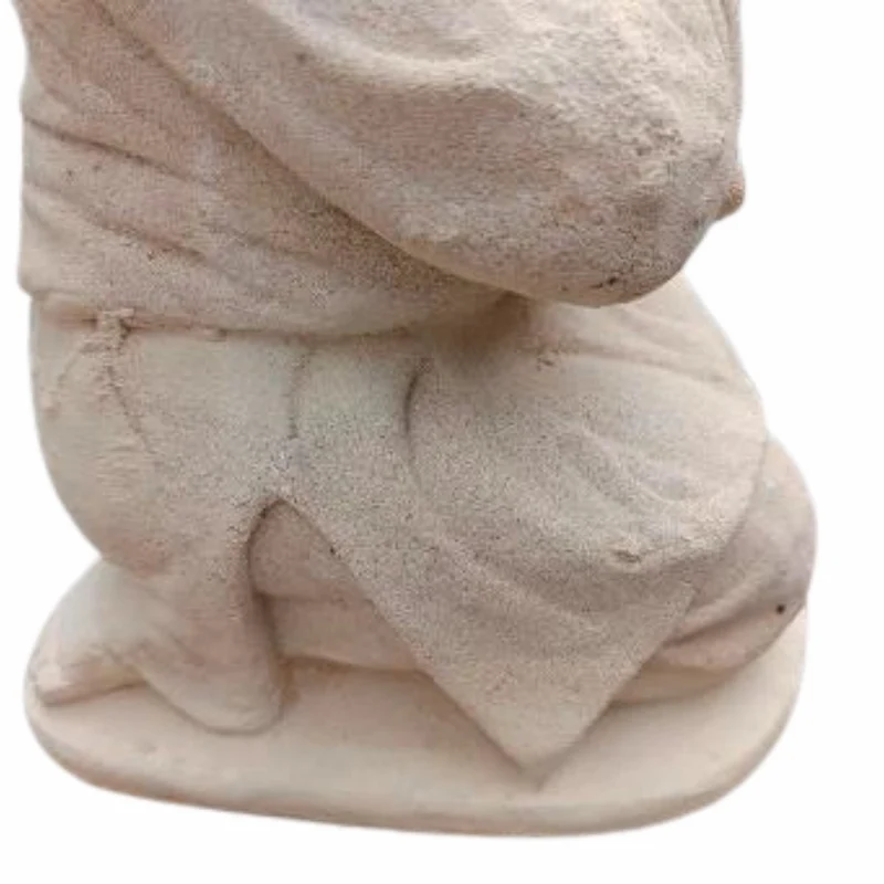 Buddha Figur DREAM ca. H42cm Antik-Beige Zement