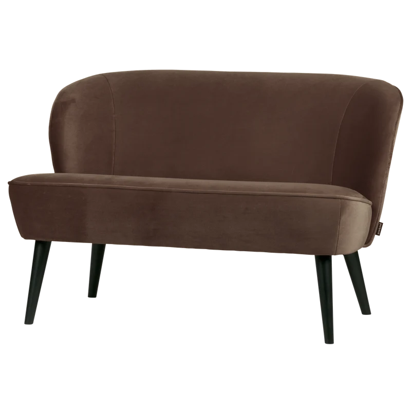Sara kleines sofa samt dunkelbraun
