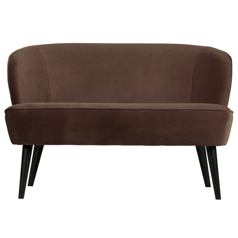 Sara kleines sofa samt dunkelbraun