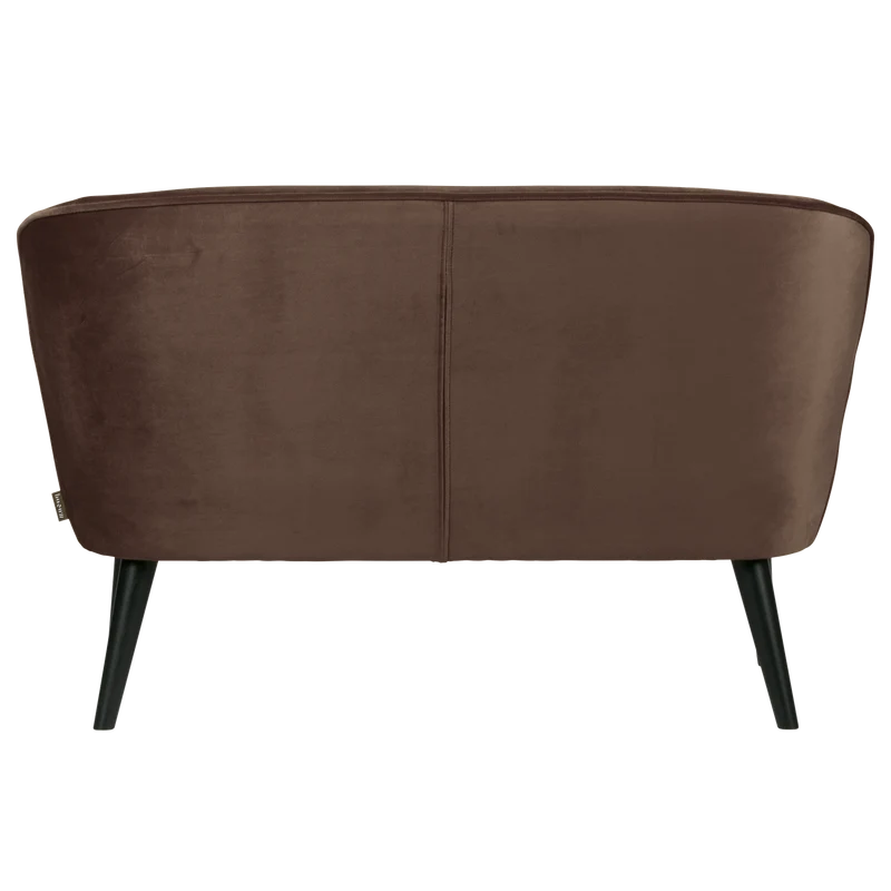 Sara kleines sofa samt dunkelbraun