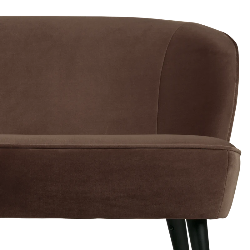 Sara kleines sofa samt dunkelbraun